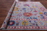 Grey Turkish Oushak Hand Knotted Wool Rug - 10' 3" X 13' 9" - Golden Nile