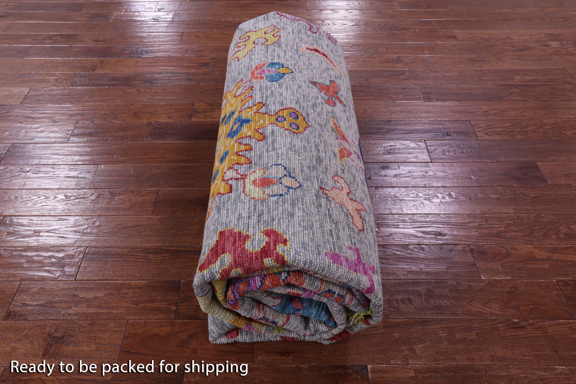 Grey Turkish Oushak Hand Knotted Wool Rug - 10' 3" X 13' 9" - Golden Nile