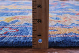 Blue Turkish Oushak Hand Knotted Wool Rug - 10' 1" X 13' 11" - Golden Nile