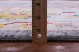 Grey Turkish Oushak Hand Knotted Wool Rug - 9' 2" X 11' 11" - Golden Nile