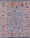 Turkish Oushak Hand Knotted Wool Rug - 9' 3" X 11' 6" - Golden Nile