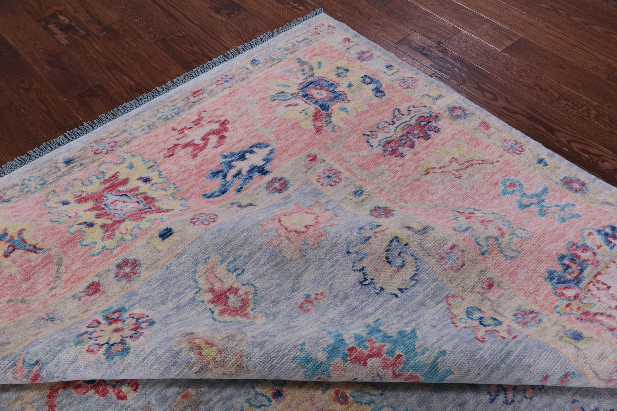 Turkish Oushak Hand Knotted Wool Rug - 9' 3" X 11' 6" - Golden Nile