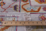 Ivory Turkish Oushak Hand Knotted Wool Rug - 9' 2" X 12' 0" - Golden Nile