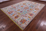 Turkish Oushak Hand Knotted Wool Rug - 9' 3" X 12' 2" - Golden Nile