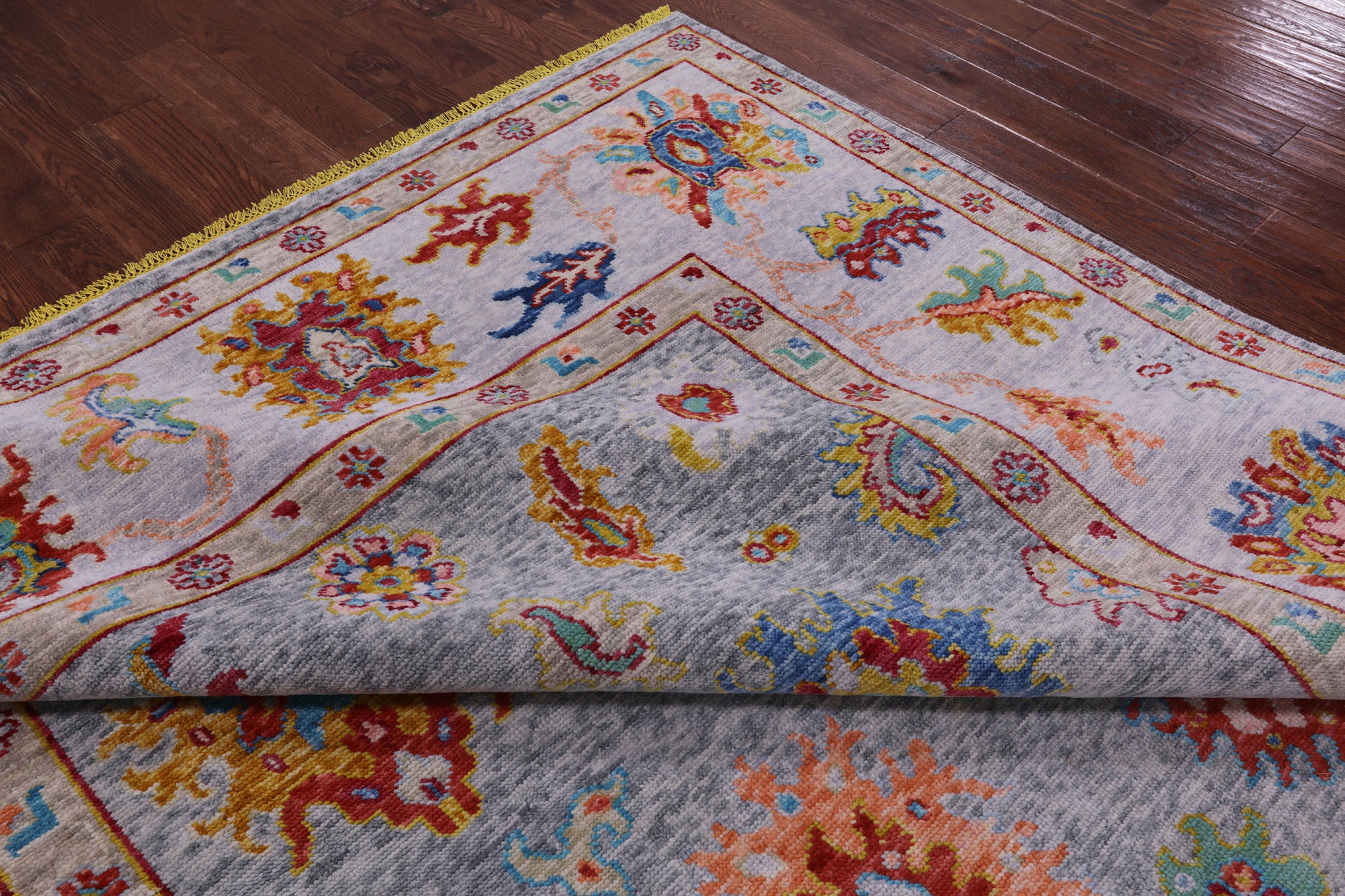 Turkish Oushak Hand Knotted Wool Rug - 9' 3" X 12' 2" - Golden Nile