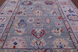 Grey Turkish Oushak Hand Knotted Wool Rug - 9' 5" X 12' 0" - Golden Nile