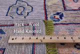 Grey Turkish Oushak Hand Knotted Wool Rug - 9' 5" X 12' 0" - Golden Nile