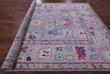 Grey Turkish Oushak Hand Knotted Wool Rug - 9' 5" X 12' 0" - Golden Nile