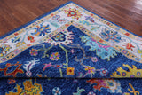 Blue Turkish Oushak Hand Knotted Wool Rug - 9' 4" X 12' 4" - Golden Nile