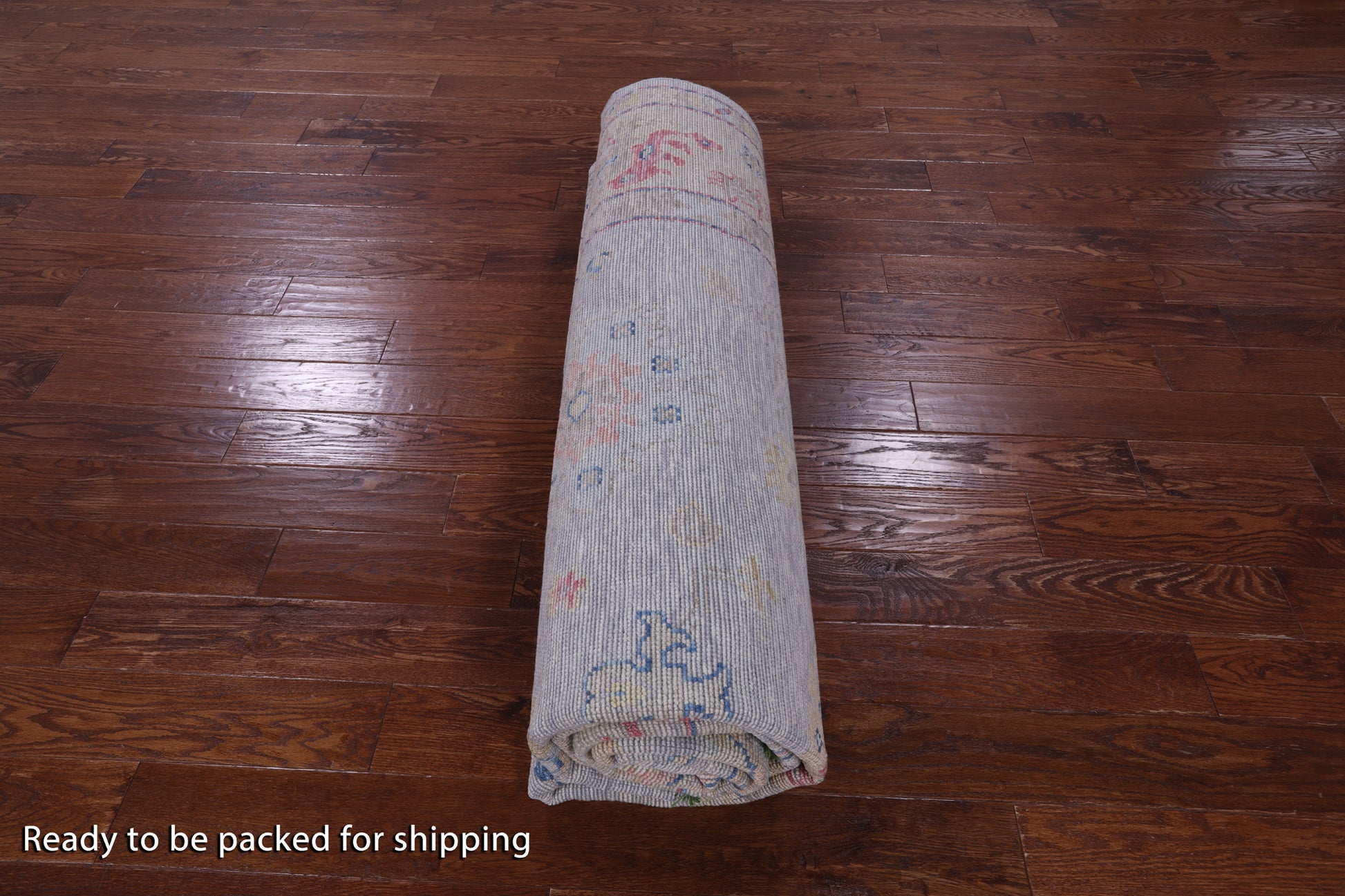 Grey Turkish Oushak Hand Knotted Wool Rug - 9' 3" X 12' 3" - Golden Nile