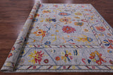 Grey Turkish Oushak Handmade Wool Rug - 10' 4" X 13' 11" - Golden Nile