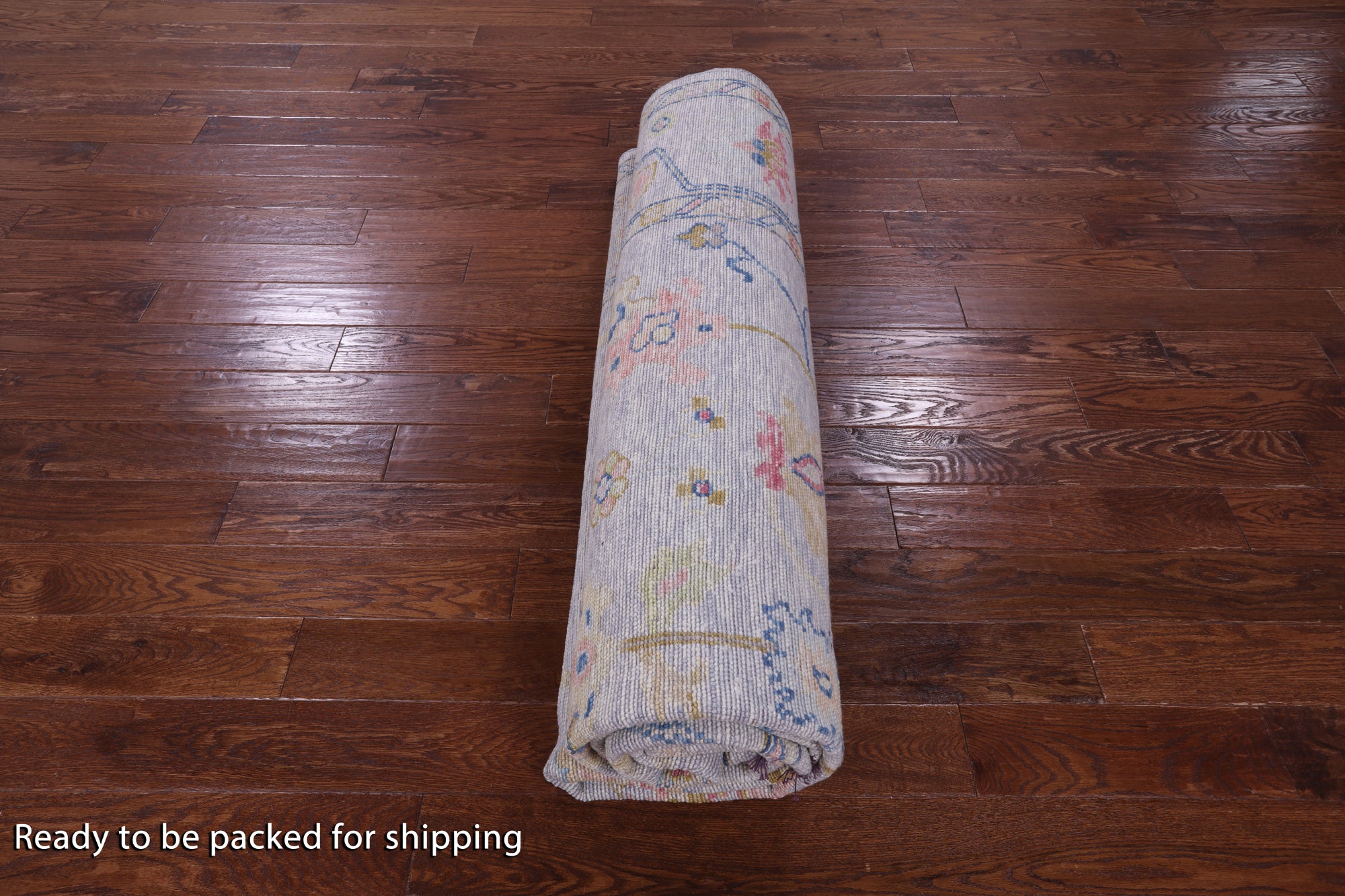 Grey Turkish Oushak Handmade Wool Rug - 9' 4" X 11' 5" - Golden Nile