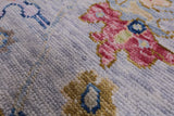 Grey Turkish Oushak Handmade Wool Rug - 9' 4" X 11' 5" - Golden Nile