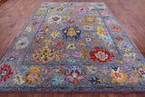 Grey Turkish Oushak Handmade Wool Rug - 8' 11" X 12' 0" - Golden Nile