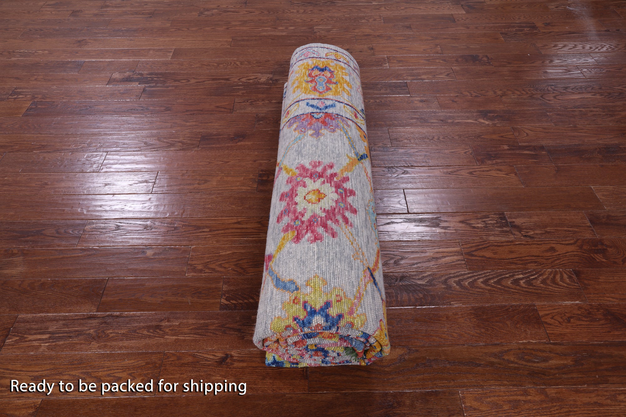 Grey Turkish Oushak Hand Knotted Wool Rug - 9' 1" X 11' 11" - Golden Nile