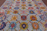 Grey Turkish Oushak Hand Knotted Wool Rug - 9' 1" X 11' 11" - Golden Nile