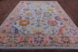 Turkish Oushak Handmade Wool Rug - 9' 4" X 12' 0" - Golden Nile
