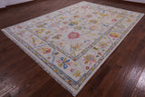 Turkish Oushak Hand Knotted Wool Rug - 8' 9" X 12' 2" - Golden Nile