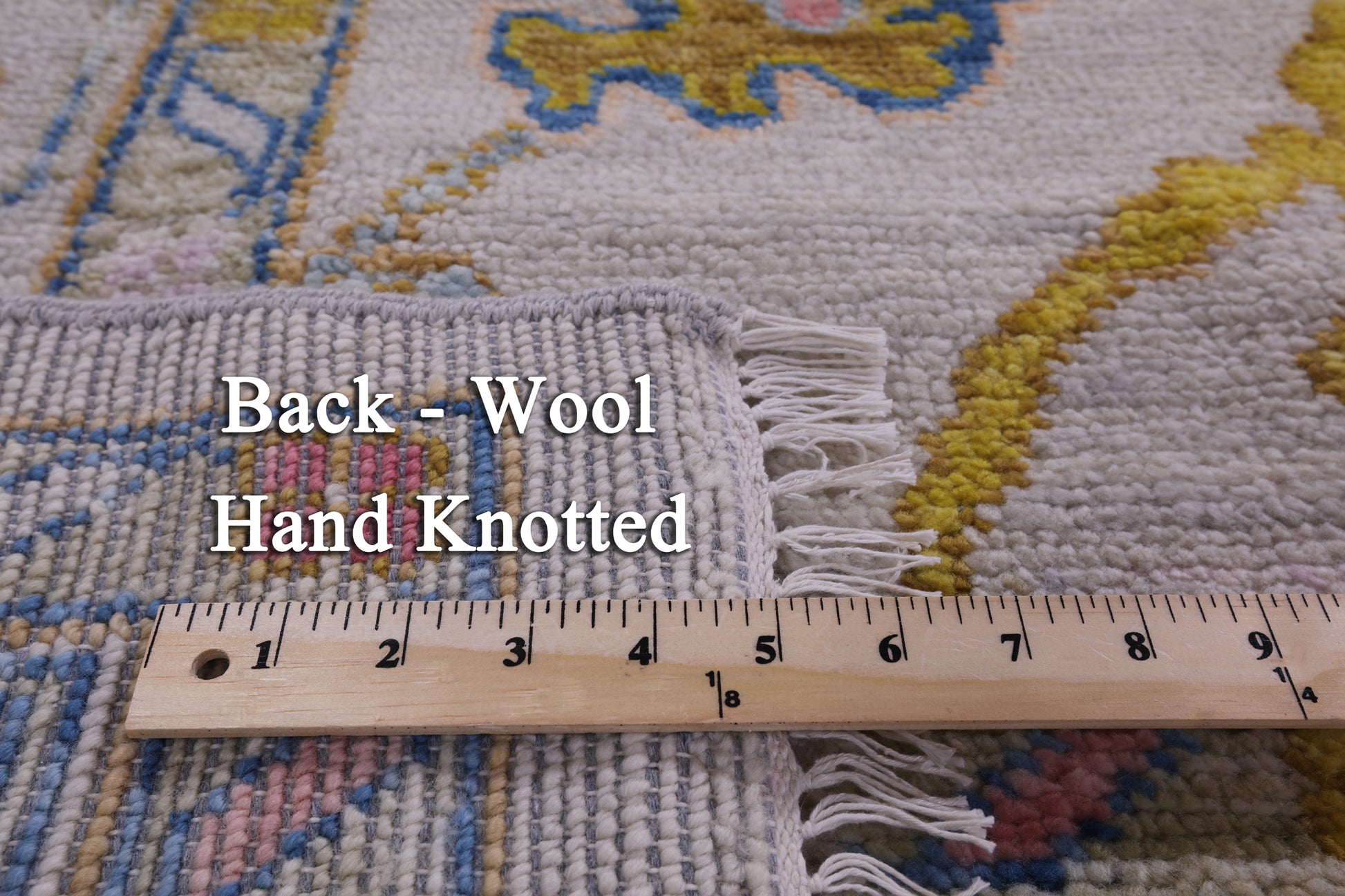 Turkish Oushak Hand Knotted Wool Rug - 8' 9" X 12' 2" - Golden Nile