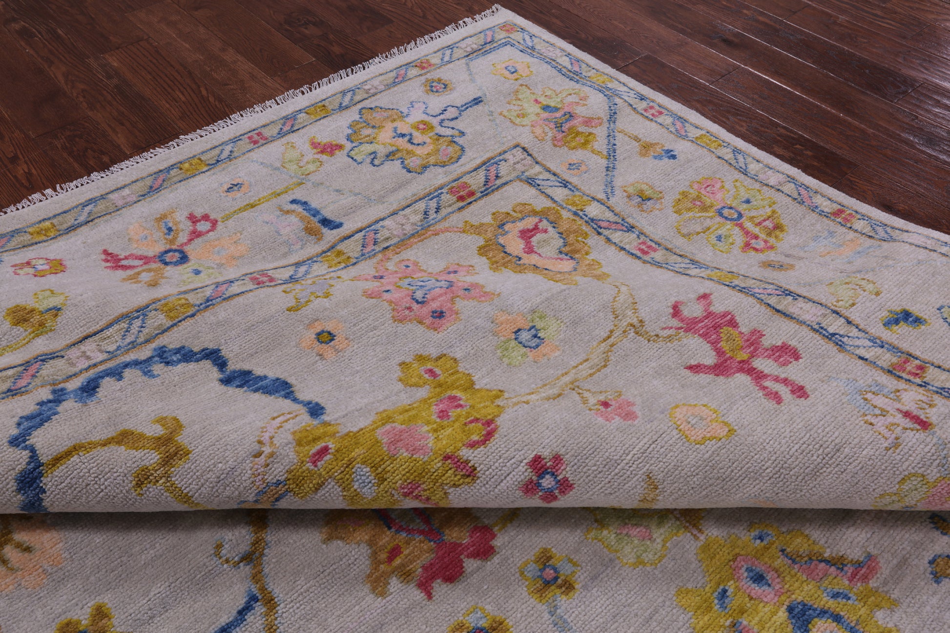Turkish Oushak Hand Knotted Wool Rug - 8' 9" X 12' 2" - Golden Nile