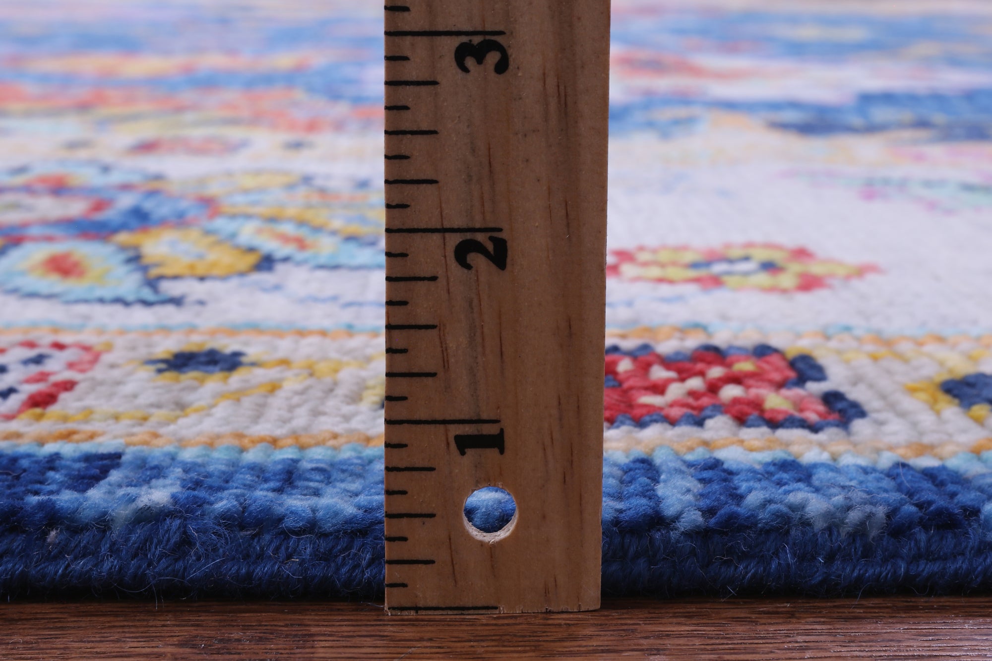 Blue Turkish Oushak Hand Knotted Wool Rug - 9' 5" X 11' 9" - Golden Nile