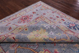 Grey Turkish Oushak Hand Knotted Wool Rug - 8' 11" X 11' 8" - Golden Nile