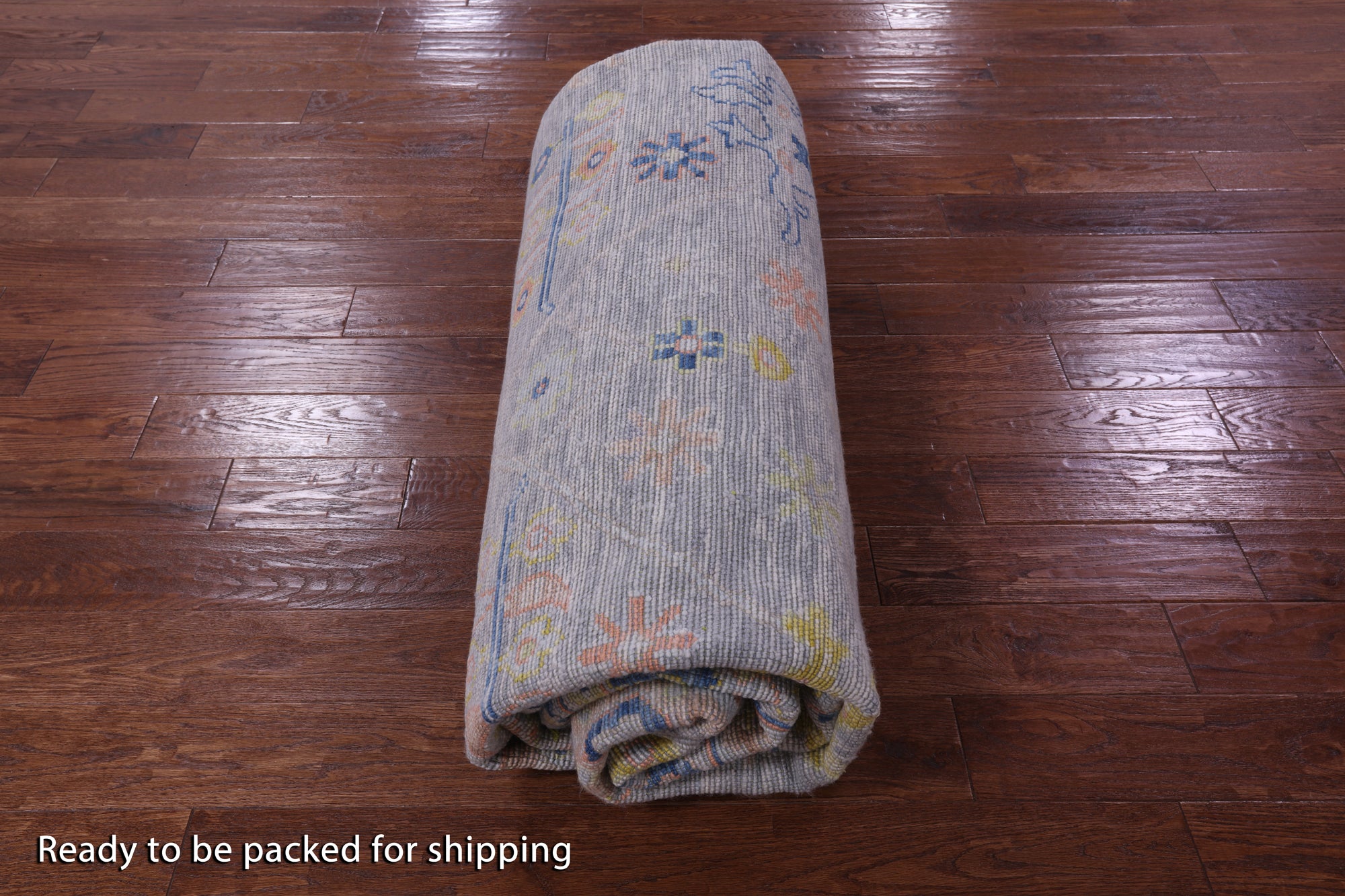 Silver Turkish Oushak Handmade Wool Rug - 9' 5" X 11' 11" - Golden Nile