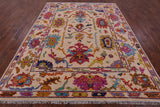 Turkish Oushak Hand Knotted Wool Rug - 8' 0" X 10' 2" - Golden Nile