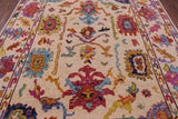 Turkish Oushak Hand Knotted Wool Rug - 8' 0" X 10' 2" - Golden Nile