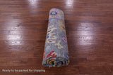 Grey Turkish Oushak Hand Knotted Wool Rug - 8' 1" X 9' 11" - Golden Nile