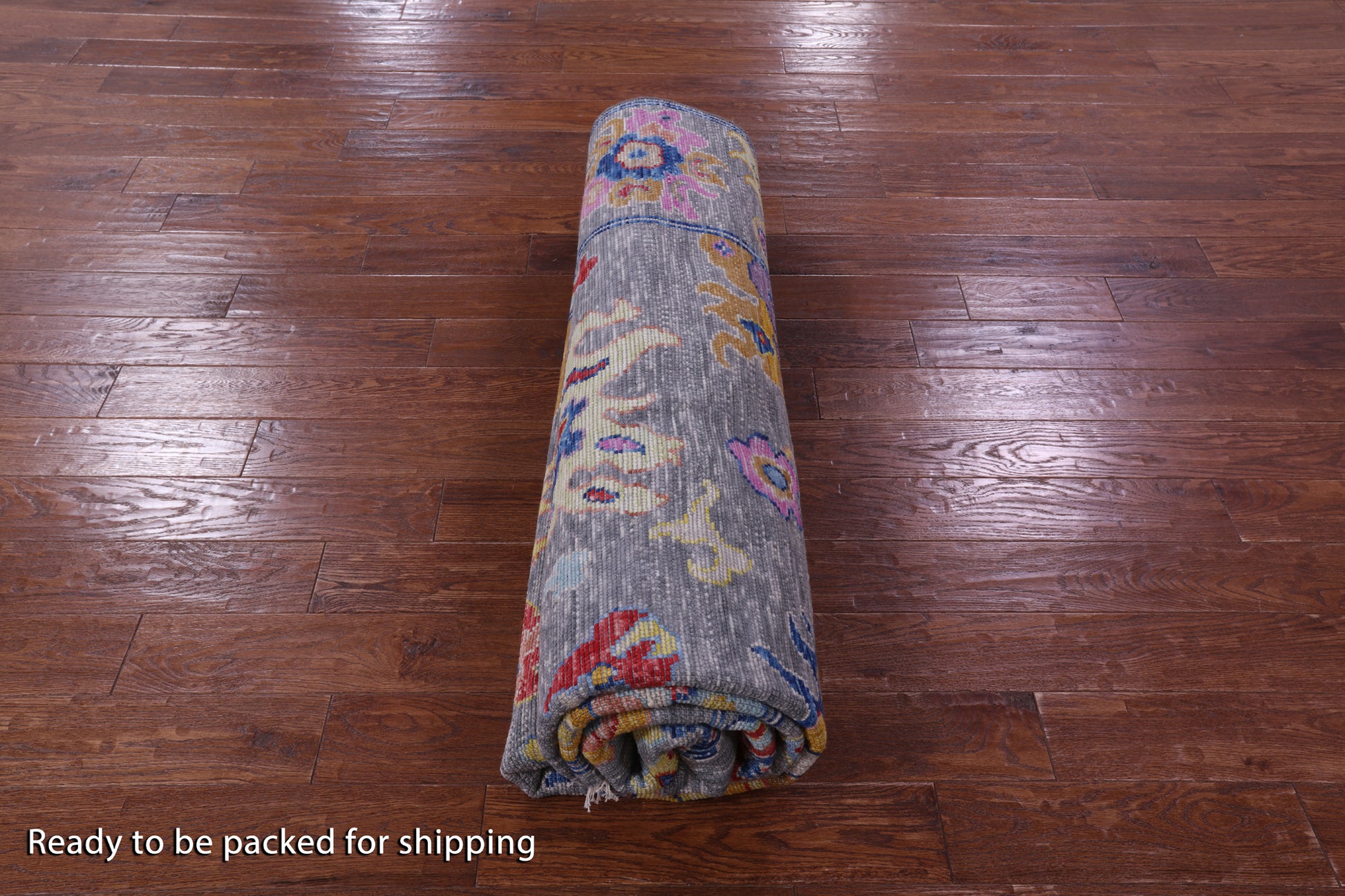 Grey Turkish Oushak Hand Knotted Wool Rug - 8' 1" X 9' 11" - Golden Nile
