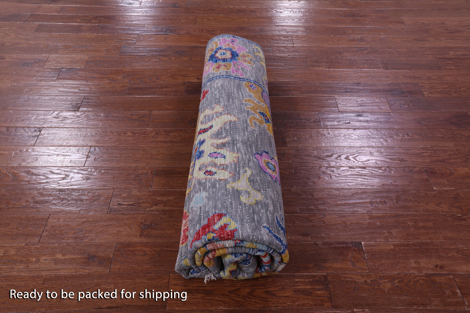 Grey Turkish Oushak Hand Knotted Wool Rug - 8' 1" X 9' 11" - Golden Nile