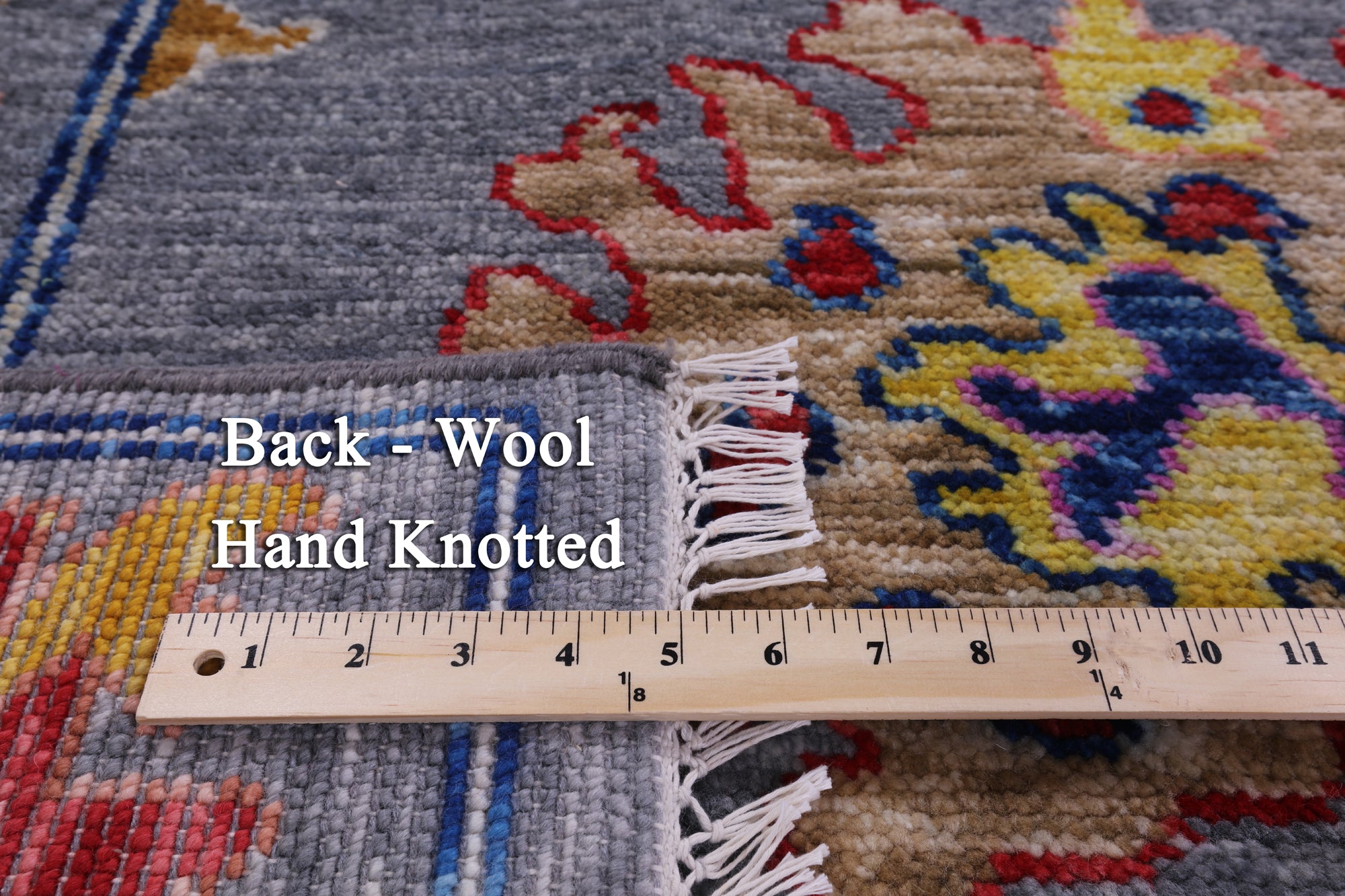 Grey Turkish Oushak Hand Knotted Wool Rug - 8' 1" X 9' 11" - Golden Nile