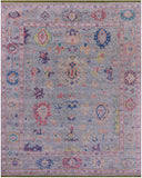 Grey Turkish Oushak Hand Knotted Wool Rug - 8' 3" X 10' 2" - Golden Nile
