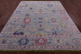 Grey Turkish Oushak Hand Knotted Wool Rug - 8' 3" X 10' 2" - Golden Nile