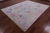 Grey Turkish Oushak Hand Knotted Wool Rug - 8' 3" X 10' 2" - Golden Nile