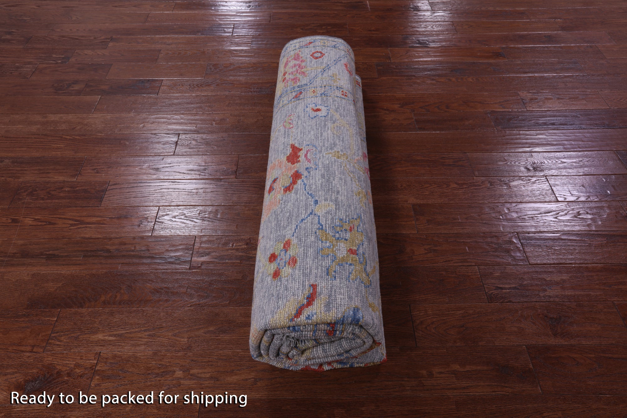 Grey Turkish Oushak Hand Knotted Wool Rug - 8' 4" X 9' 9" - Golden Nile