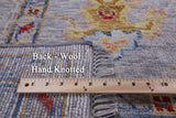 Grey Turkish Oushak Hand Knotted Wool Rug - 8' 4" X 9' 9" - Golden Nile