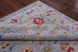 Grey Turkish Oushak Hand Knotted Wool Rug - 8' 4" X 9' 9" - Golden Nile