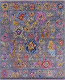 Grey Turkish Oushak Hand Knotted Wool Rug - 8' 4" X 10' 1" - Golden Nile
