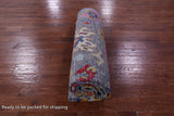 Grey Turkish Oushak Hand Knotted Wool Rug - 8' 3" X 9' 11" - Golden Nile