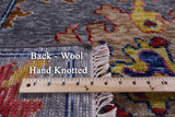 Grey Turkish Oushak Hand Knotted Wool Rug - 8' 3" X 9' 11" - Golden Nile