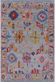 Grey Turkish Oushak Handmade Wool Rug - 6' 0" X 8' 9" - Golden Nile