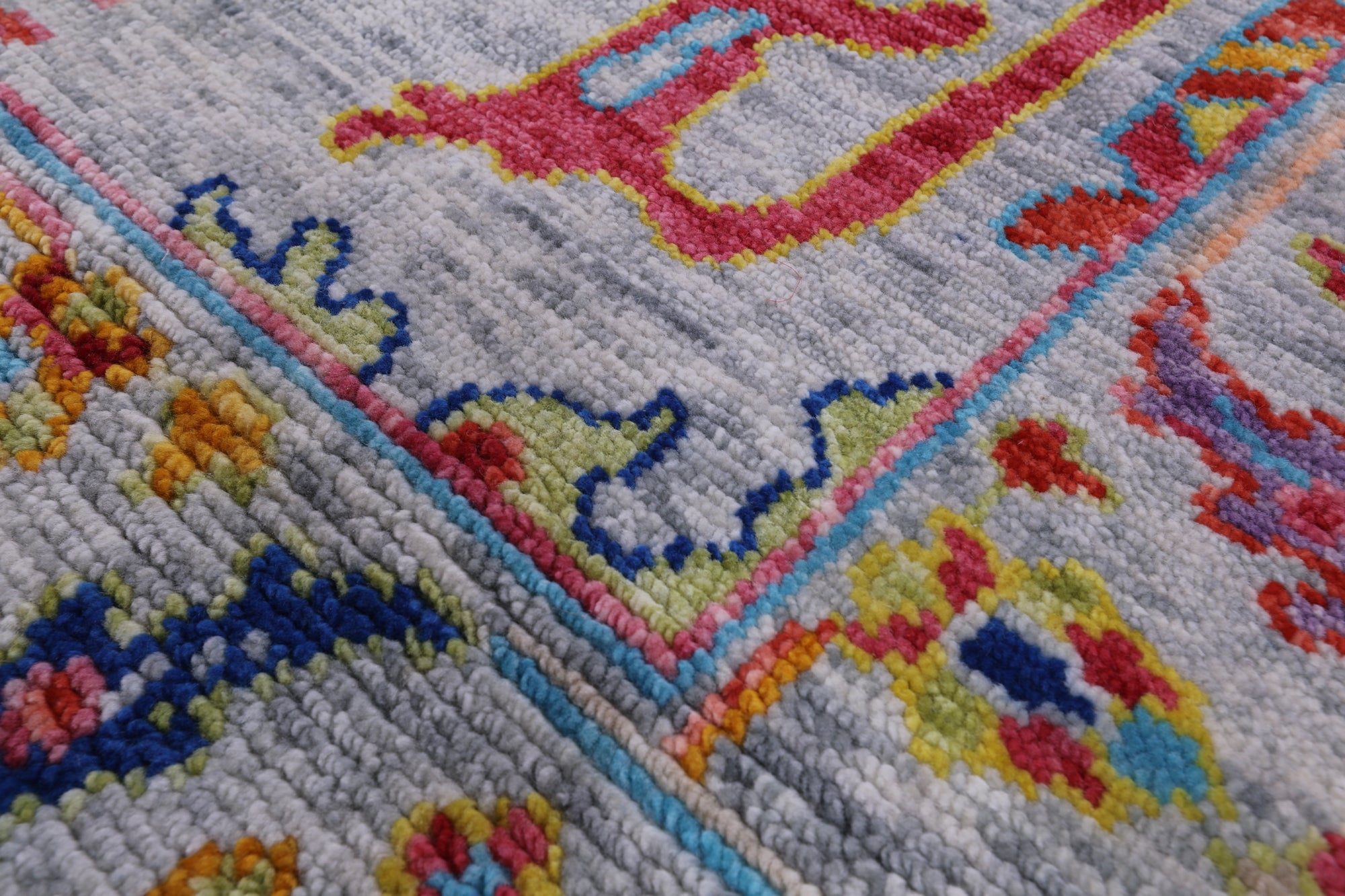 Grey Turkish Oushak Handmade Wool Rug - 6' 0" X 8' 9" - Golden Nile