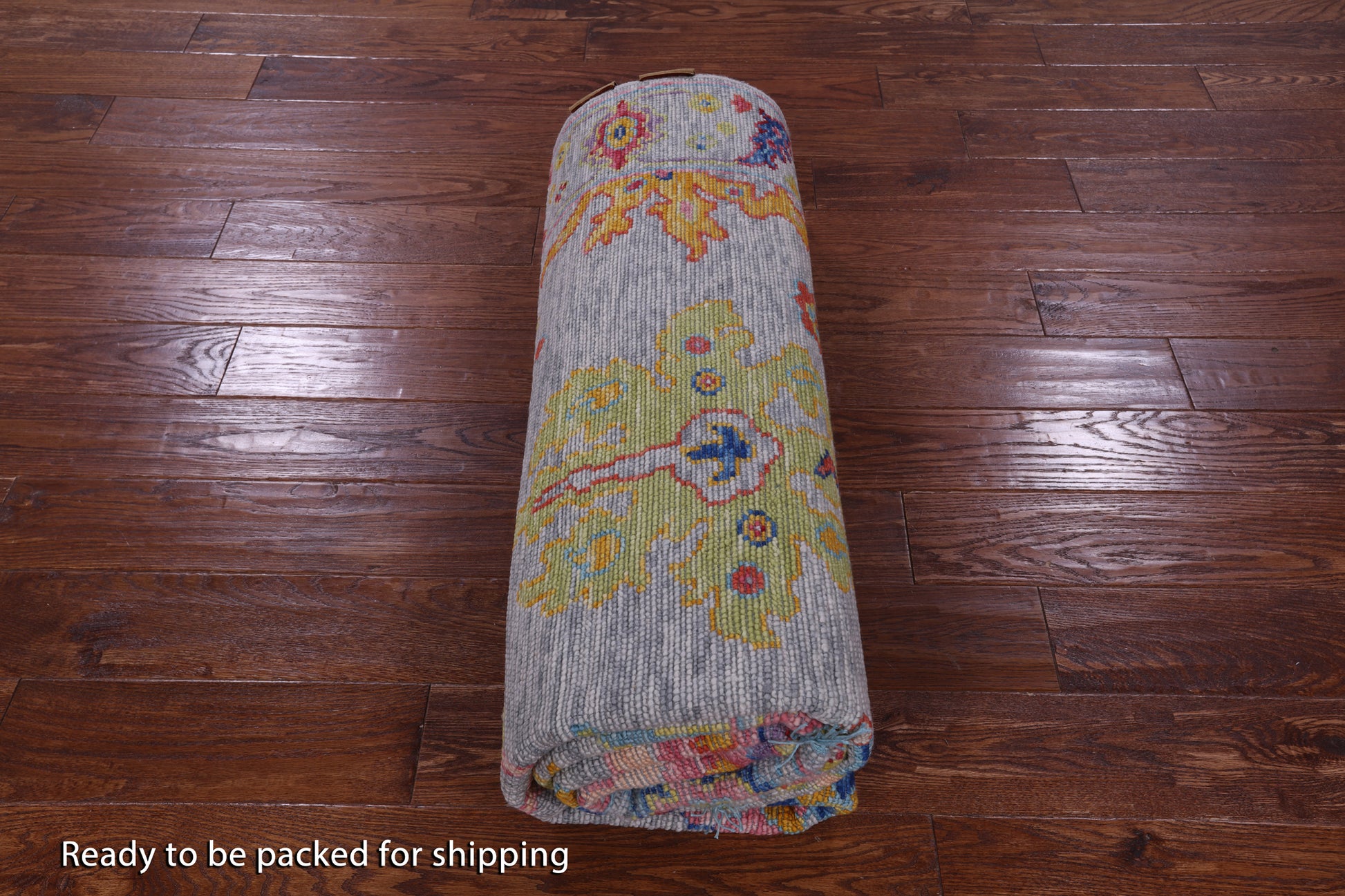Grey Turkish Oushak Handmade Wool Rug - 6' 0" X 8' 9" - Golden Nile
