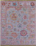 Blue Turkish Oushak Hand Knotted Wool Rug - 8' 5" X 10' 5" - Golden Nile