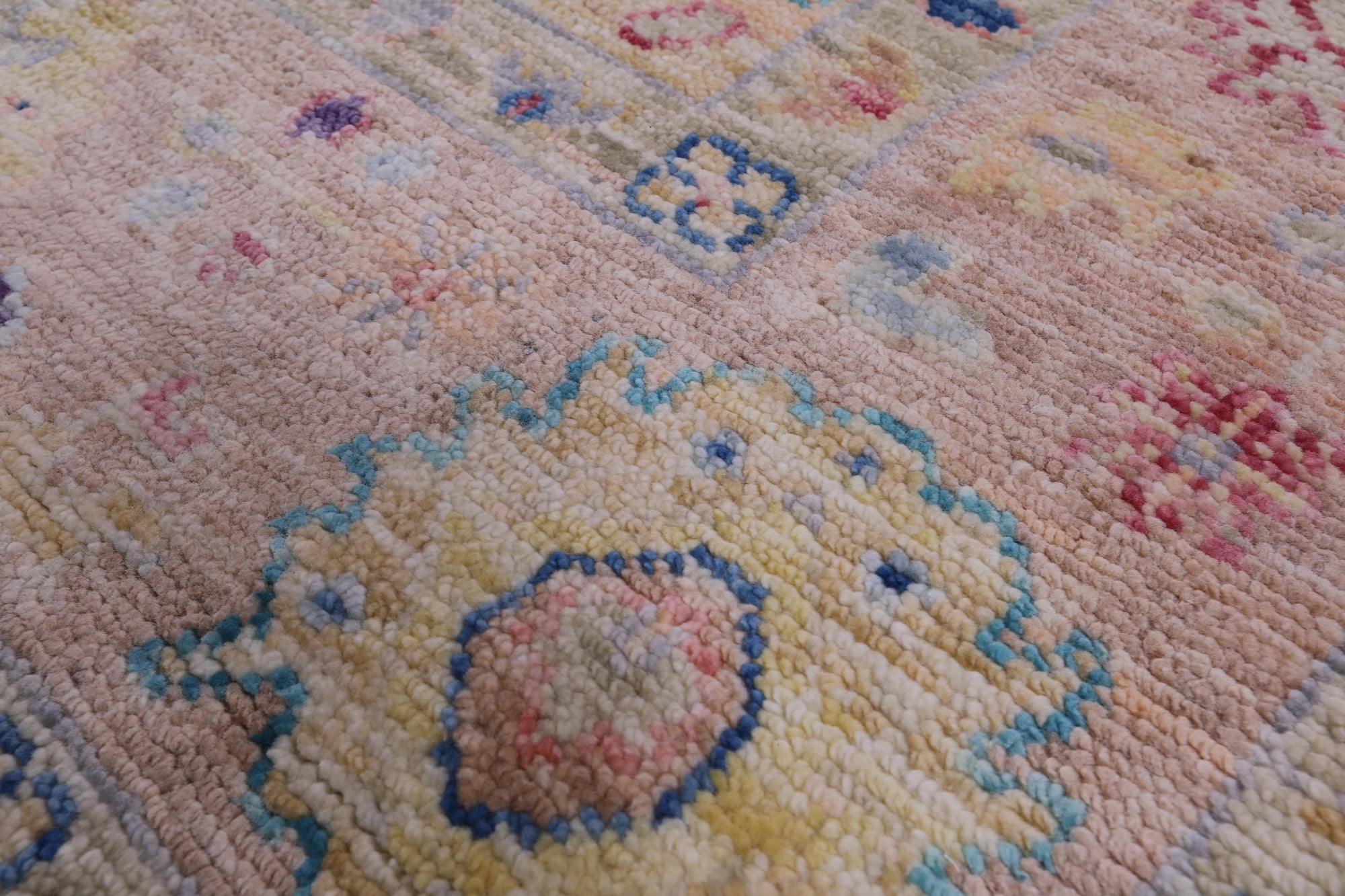 Turkish Oushak Hand Knotted Wool Rug - 5' 11" X 9' 0" - Golden Nile