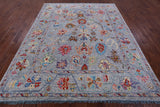 Grey Turkish Oushak Handmade Wool Rug - 8' 1" X 10' 0" - Golden Nile
