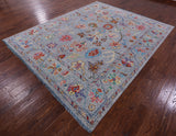 Grey Turkish Oushak Handmade Wool Rug - 8' 1" X 10' 0" - Golden Nile