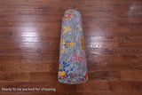 Grey Turkish Oushak Hand Knotted Wool Rug - 8' 5" X 9' 10" - Golden Nile